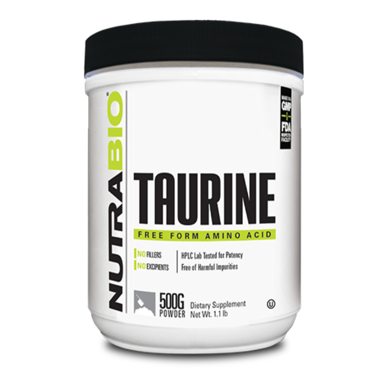 NutraBio Taurine Powder - 500 grams